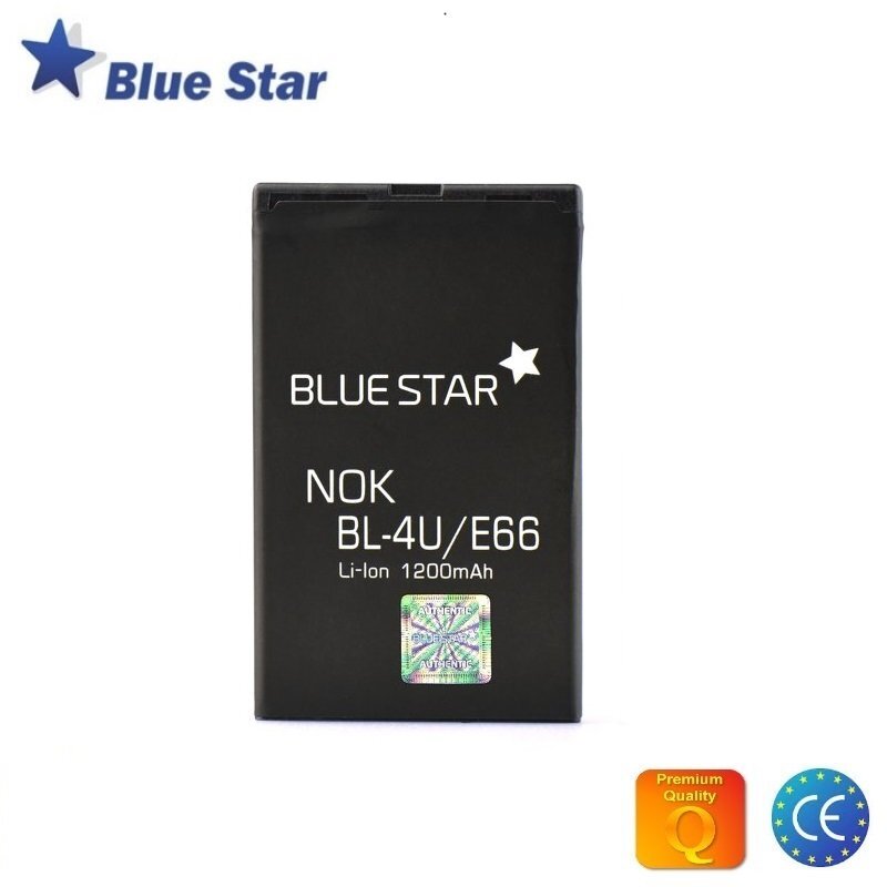 BlueStar-akku Nokia E66 E75 C5-03 3120 Classic 8800 Arte Saphire 1200 mAh Li-Ion Analog BL-4U hinta ja tiedot | Näytönsuojakalvot ja -lasit | hobbyhall.fi