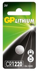 Element GP Lithium CR1220 (DL1220), 1kpl. hinta ja tiedot | Paristot | hobbyhall.fi