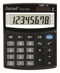 Rebell SDC408 pieni pöytälaskin hinta ja tiedot | Toimistotarvikkeet | hobbyhall.fi
