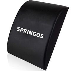 Springos-selkätyyny, 38 x 30 x 7 cm, musta hinta ja tiedot | Springos Urheilu ja vapaa-aika | hobbyhall.fi