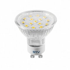 GTV LED-lamppu GU10, 4 W, 230 V, 6400 K, 340 lm, 120° hinta ja tiedot | GTV Valaistus ja sähkölaitteet | hobbyhall.fi