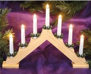 7 kynttilän adventtikolmio hinta ja tiedot | Joulukoristeet | hobbyhall.fi