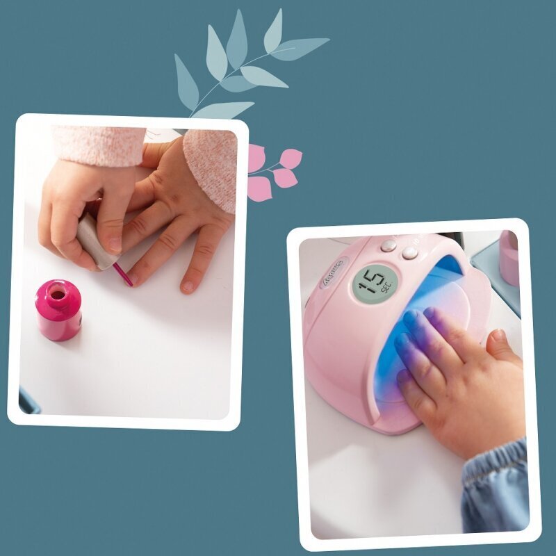 Smoby My Beauty Nail Set -lelusetti tytöille, sis. kovetuslaitteen ja 5 lisävarustettaIhana leikkisetti tytöille, joka sisältää aidon näköisen kynsien kovetuslaitteen sekä 5 tarviketta. hinta ja tiedot | Tyttöjen lelut | hobbyhall.fi