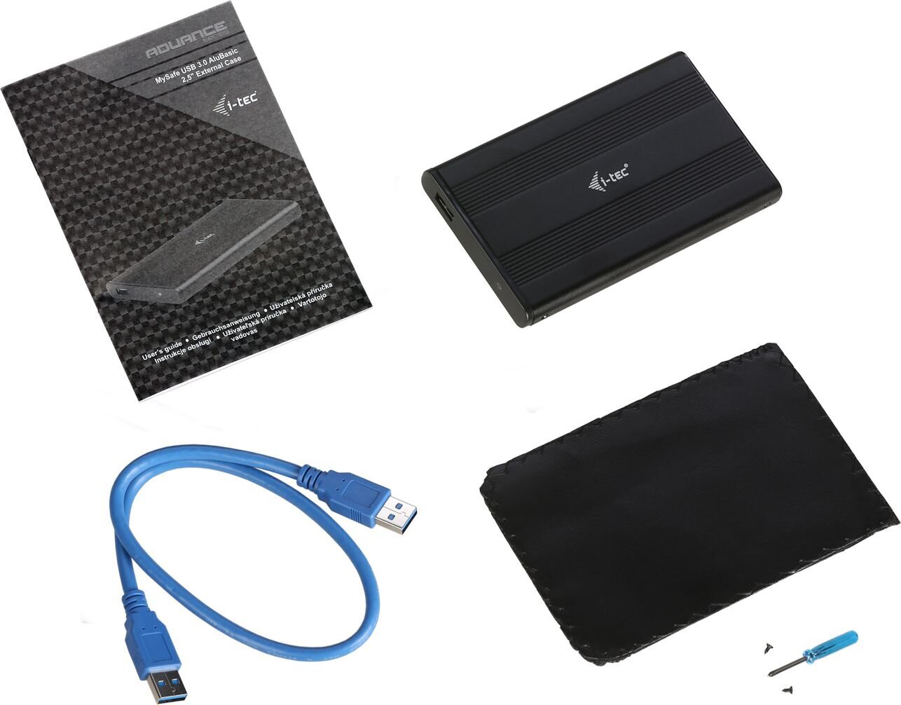 I-tec MySafe AluBasic 2,5 tuuman USB 3.0 Sata I/II/III HDD SSD musta hinta ja tiedot | USB-sovittimet äänentoistoon | hobbyhall.fi