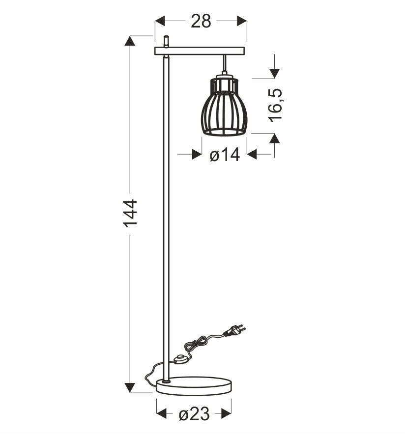 -Lattiavalaisin Candellux Bernita hinta ja tiedot | Lattiavalaisimet | hobbyhall.fi