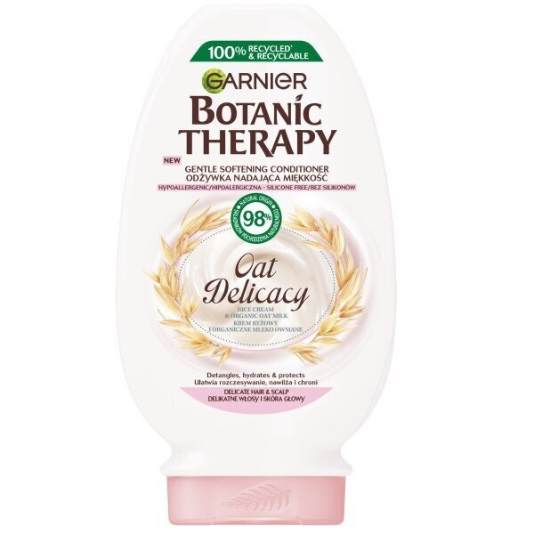 Garnier Botanic Therapy Oat Delicacy Hiustenhoitoaine herkälle päänahalle 200 ml hinta ja tiedot | Hoitoaineet | hobbyhall.fi