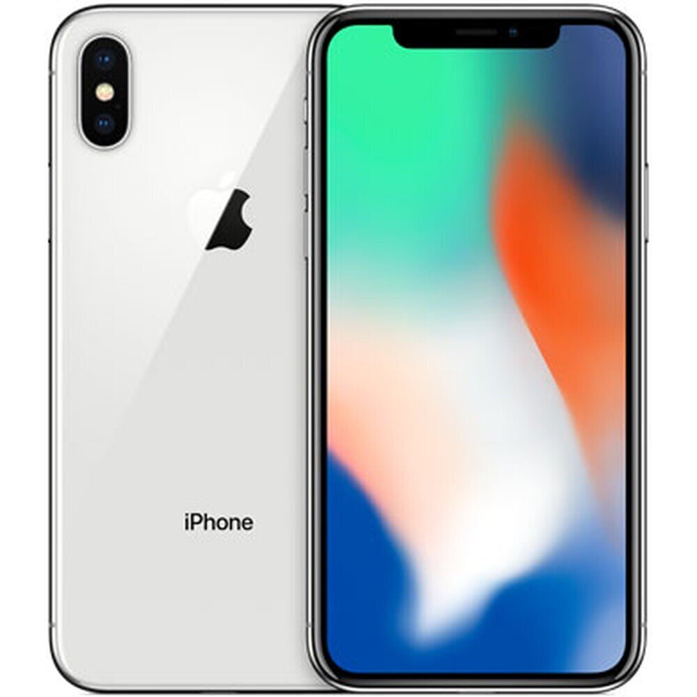 Apple iPhone X (uudistettu), 256 Gt, hopea hinta ja tiedot | Matkapuhelimet | hobbyhall.fi