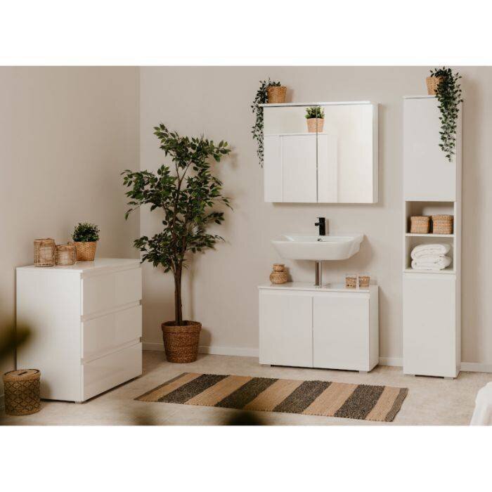 Kylpyhuonekaappi Aatrium Capetown 03B 3338, valkoinen hinta ja tiedot | Kylpyhuonekaapit | hobbyhall.fi