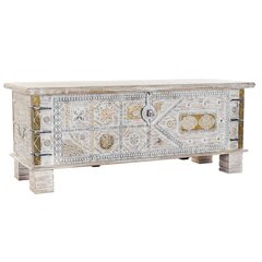 DKD Home Decor -arkku, 116 x 40 x 45 cm, valkoinen hinta ja tiedot | Säilytyslaatikot ja -korit | hobbyhall.fi