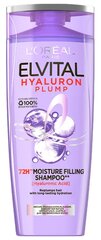 Kosteuttava shampoo Elvital Hyaluron Plump 72 h, 250 ml hinta ja tiedot | Shampoot | hobbyhall.fi