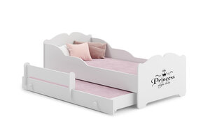 Lasten sänky Ximena II Princess Black 160x80cm + Patja hinta ja tiedot | Lastensängyt | hobbyhall.fi
