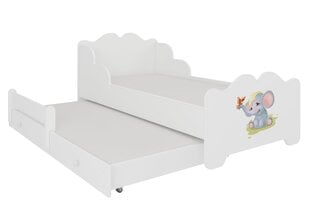 Lasten sänky Ximena II Elephant 160x80cm + Patja hinta ja tiedot | Lastensängyt | hobbyhall.fi