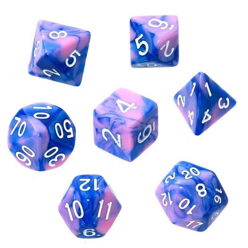 Rebel RPG -noppasetti, lautapeliin, Blue / Pink hinta ja tiedot | Lautapelit ja älypelit | hobbyhall.fi