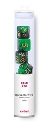 Rebel RPG -noppasetti, lautapeliä varten, Green / Black hinta ja tiedot | Lautapelit ja älypelit | hobbyhall.fi