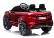 Kaksipaikkainen sähköauto Lean Range Rover Evoque, punainen hinta ja tiedot | Lasten sähköautot | hobbyhall.fi