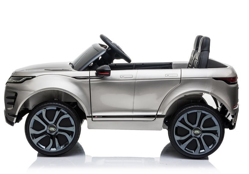 Kaksipaikkainen sähköauto Lean Range Rover Evoque, hopeinen hinta ja tiedot | Lasten sähköautot | hobbyhall.fi