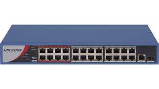 Hikvision Digital Technology DS-3E0326P-E/M(B) network switch L2 Fast Ethernet (10/100) Power over Ethernet (PoE) Grey hinta ja tiedot | Verkkokytkimet | hobbyhall.fi