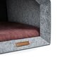 Rexproduct Pet Nest kennel, S, harmaa/punainen hinta ja tiedot | Pedit ja pesät | hobbyhall.fi