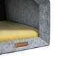 Rexproduct Pet Nest kennel, S, harmaa/keltainen hinta ja tiedot | Pedit ja pesät | hobbyhall.fi