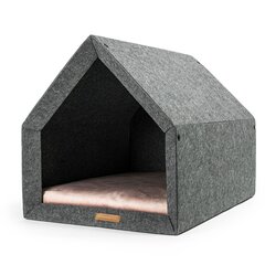 Rexproduct Pet Nest kennel, L, harmaa/vaaleanpunainen hinta ja tiedot | Rexproduct Koirat | hobbyhall.fi
