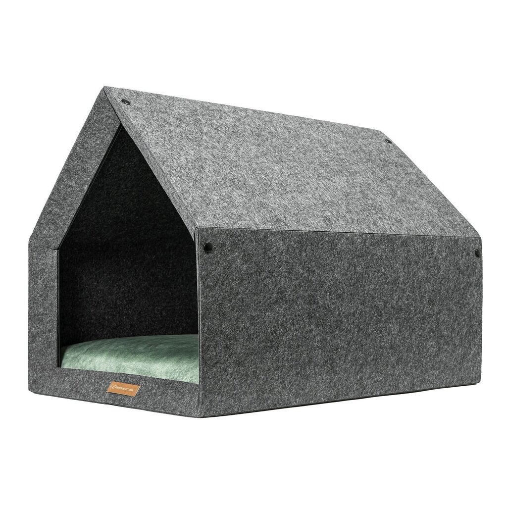 Rexproduct Pet Nest kennel, M, harmaa/vihreä hinta ja tiedot | Pedit ja pesät | hobbyhall.fi