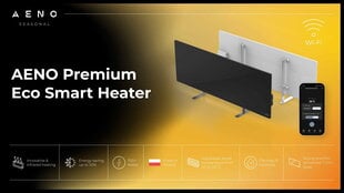 Infrapuna - konvektiolämmitin Aeno Premium Eco Smart Black hinta ja tiedot | Lämmittimet | hobbyhall.fi