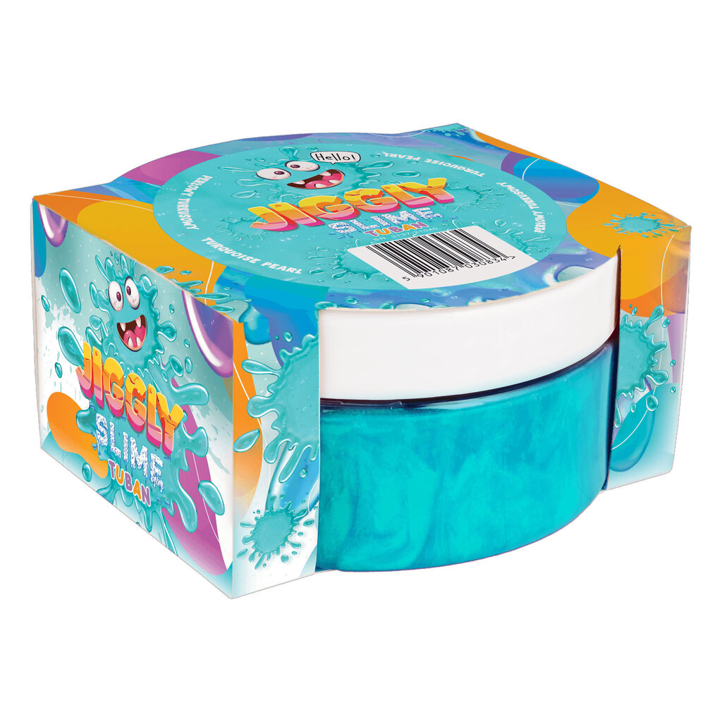 Jiggly Slime - Turquoise Pearl - 200 g, Tuban TU3592 hinta ja tiedot | Taide- ja askartelutarvikkeet | hobbyhall.fi