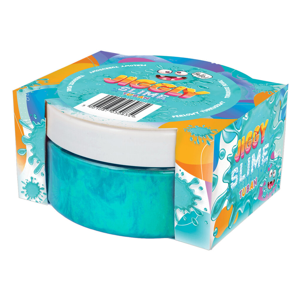 Jiggly Slime - Turquoise Pearl - 200 g, Tuban TU3592 hinta ja tiedot | Taide- ja askartelutarvikkeet | hobbyhall.fi