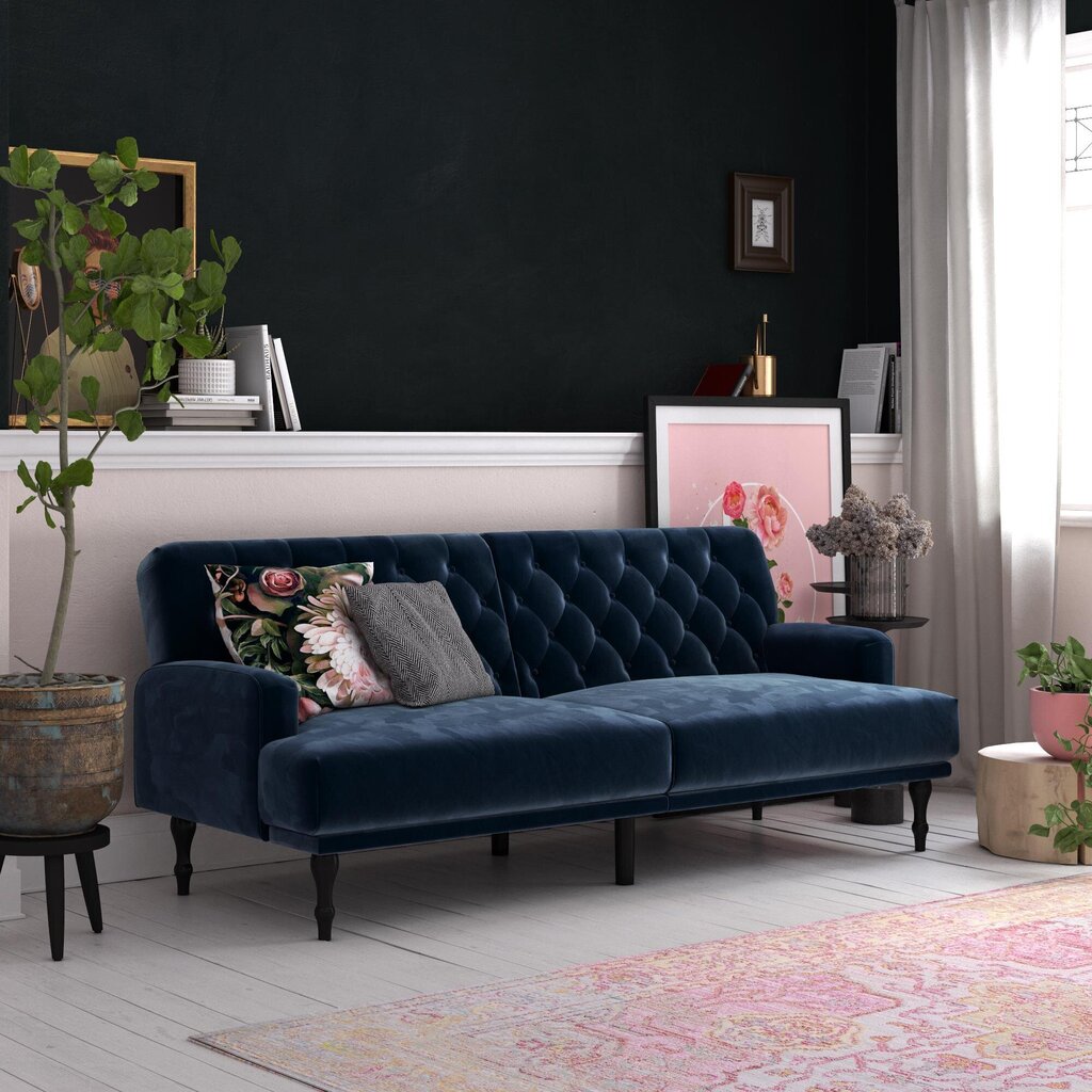 Dorel Home Ruby -sohva, sininen hinta ja tiedot | Sohvat ja vuodesohvat | hobbyhall.fi