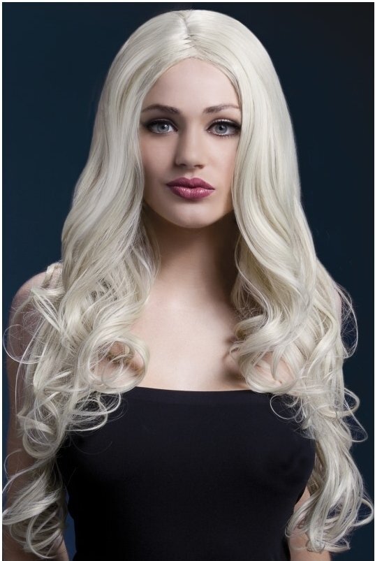 Blondi peruukki, pitkä, kihara hinta ja tiedot | Naamiaisasut | hobbyhall.fi