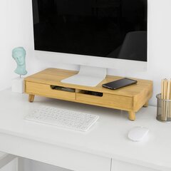 Näyttöteline SoBuy BBF06-N, ruskea hinta ja tiedot | Tietokonepöydät ja työpöydät | hobbyhall.fi