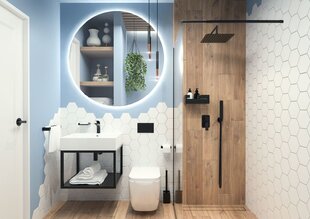 Deante WC-harja Mokko ADM N712, mattamusta hinta ja tiedot | Kylpyhuoneen sisustus | hobbyhall.fi