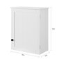 SoBuy BZR19-W kylpyhuoneen seinäkaappi, valkoinen hinta ja tiedot | Kylpyhuonekaapit | hobbyhall.fi