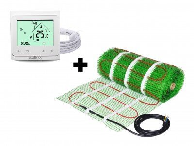 Lattialämmitysverkko Wellmo MAT + ohjelmoitava termostaatti Wellmo WTH-1,5 UUSI hinta ja tiedot | Lattialämmitys | hobbyhall.fi