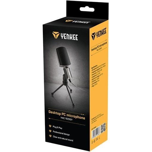 Mikrofoni Yenkee YMC 1020GY hinta ja tiedot | Mikrofonit | hobbyhall.fi