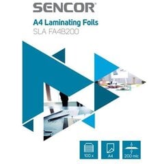 Sencor-laminointikalvo, A4, 200 μm, 100 kpl hinta ja tiedot | Toimistotarvikkeet | hobbyhall.fi