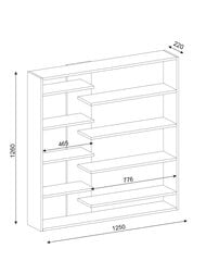 Kalune Design Nati Vapaasti seisova hylly, valkoinen hinta ja tiedot | Hyllyt | hobbyhall.fi