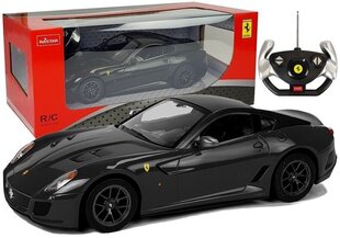 Auto Ferrari 599 GTO Rastar kaukosäätimellä 1:14, musta hinta ja tiedot | Poikien lelut | hobbyhall.fi