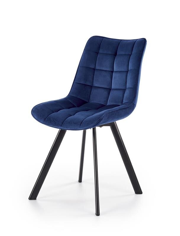Halmar K332 kahden tuolin setti, sininen/musta hinta ja tiedot | Ruokapöydän tuolit | hobbyhall.fi