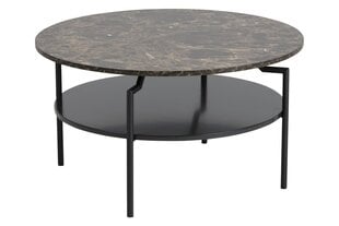Goldington Sohvapöytä, ruskea/musta hinta ja tiedot | Sohvapöydät | hobbyhall.fi