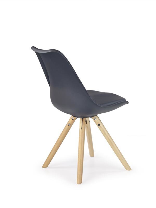 4 tuolin setti Halmar K201, musta hinta ja tiedot | Ruokapöydän tuolit | hobbyhall.fi