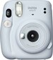 Fujifilm Instax Mini 11 + Instax Mini Glossy (10kpl) , Ice White hinta ja tiedot | Pikakamerat | hobbyhall.fi