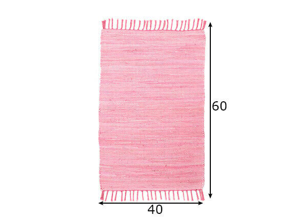 Happy Cotton -matto, roosa, 90 x 160 cm hinta ja tiedot | Isot matot | hobbyhall.fi