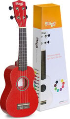 Stagg US - RED -ukulele, sopraano-kokoinen hinta ja tiedot | Kitarat | hobbyhall.fi