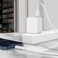 Acefast MFI USB-kaapeli - Lightning 1.2m, 2.4A valkoinen (C2-02 valkoinen) hinta ja tiedot | Puhelinkaapelit | hobbyhall.fi