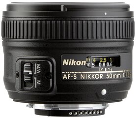 Nikon AF-S NIKKOR 50 mm f/1.8g hinta ja tiedot | Objektiivit | hobbyhall.fi