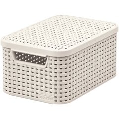 Curver Rattan Style säilytyslaatikko 29,1 cm x 19,8 cm x 14,2 cm hinta ja tiedot | Säilytyslaatikot ja -korit | hobbyhall.fi