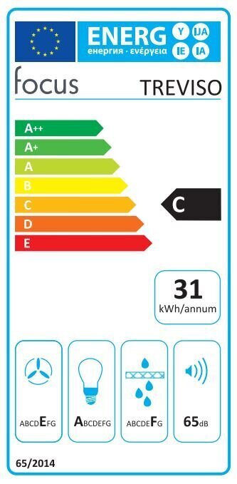 Focus Treviso 50 hinta ja tiedot | Liesituulettimet | hobbyhall.fi
