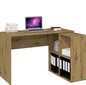 Plus työpöytä hyllyllä, ruskea hinta ja tiedot | Tietokonepöydät ja työpöydät | hobbyhall.fi