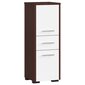 Kylpyhuonekaappi NORE Fin 2D, ruskea/valkoinen hinta ja tiedot | Kylpyhuonekaapit | hobbyhall.fi